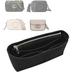 Felt Purse Organizer Insert Mini Bag Liner with Pockets Handbag Tote Divider